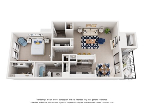 Apartments in Houston, TX for Rent – Magnolia Terrace –  1 Bed, 1 Bath, 742 sq. ft. Carmellia